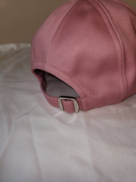 NWT Gucci embroidered logo cotton baseball cap hat - size S; Rtl $560 main image 5